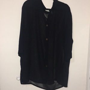 Black Button Up Blouse